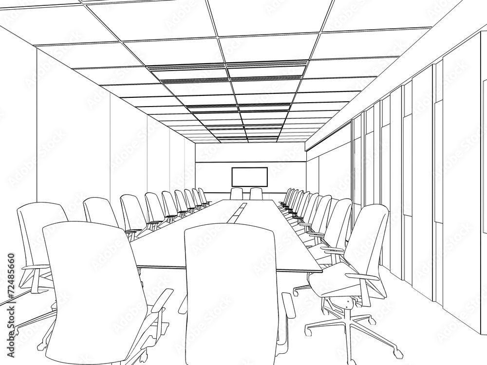 outline sketch of a interior outline sketch of a interior