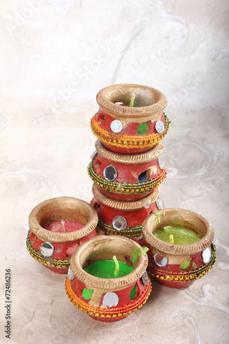 indian decorative candle pot