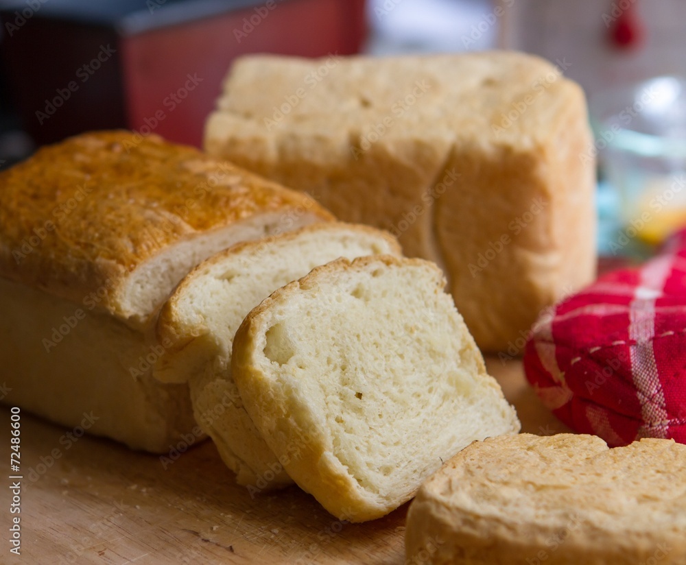 Home-made white bread Home-made white bread