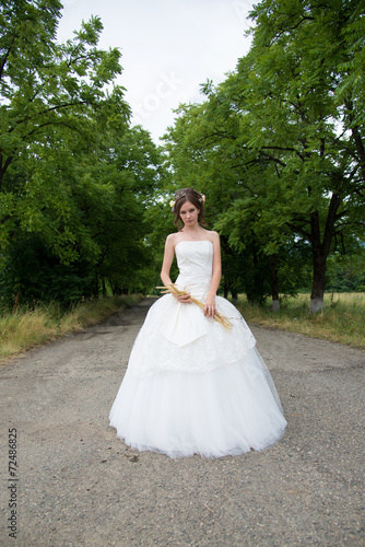 Beautiful bride on wedding day