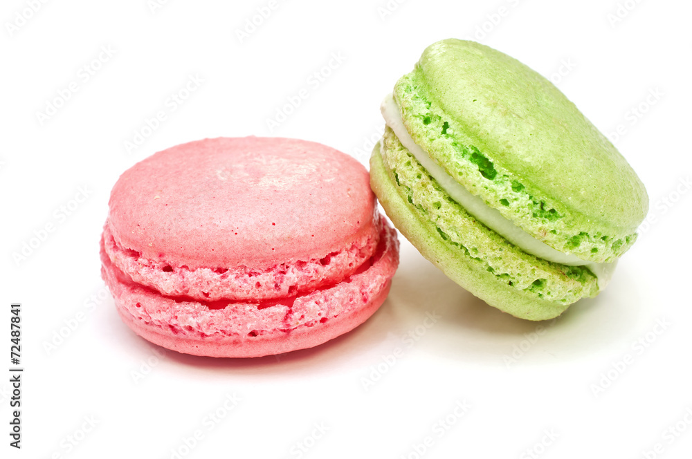 macaroons isolated on white macaroons isolated on white