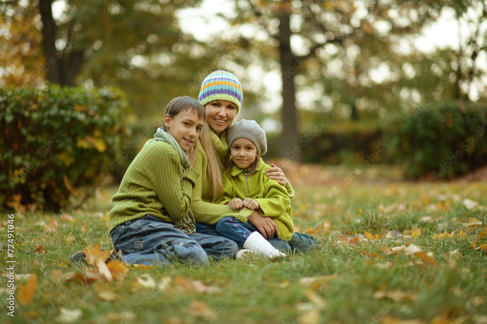 Fototapeta premium Happy smiling family