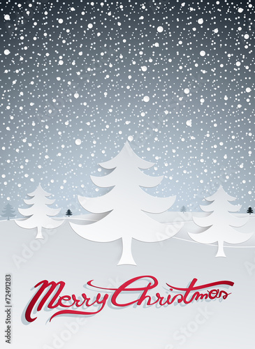 Christmas Greeting Card and Background