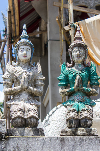 Old Thai angel statue © prwstd