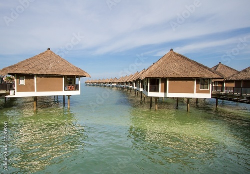 Holiday water chalets