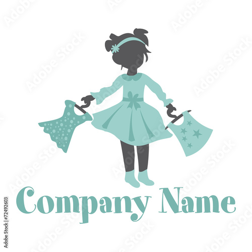 little girl shopping