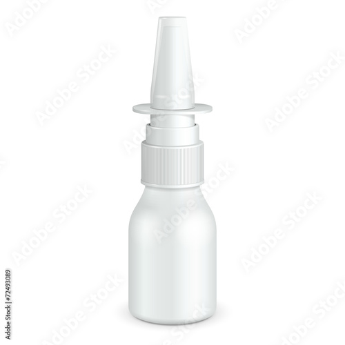 Spray Medical Nasal Antiseptic Drugs Plastic Bottle White