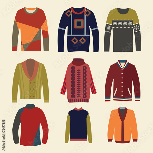 Men's sweaters - Illustration