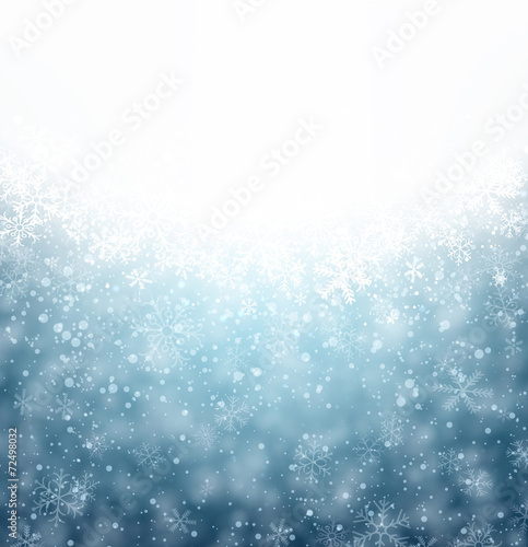 Christmas blue abstract background.