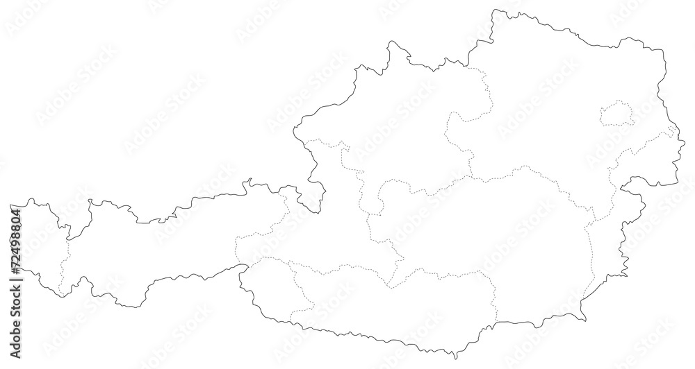 オーストリアの地図