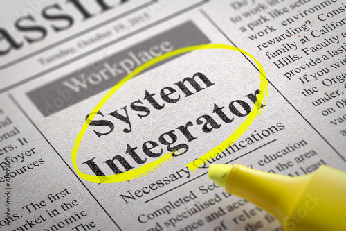 System Integrator Vacancy in Newspaper. photo