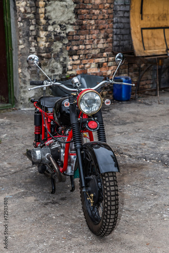 Retro style  customized motocecle