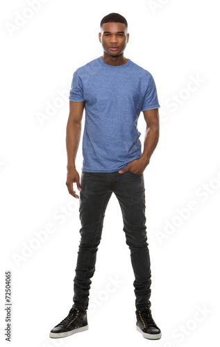 Canvas Print Full length portrait of a fashionable young man