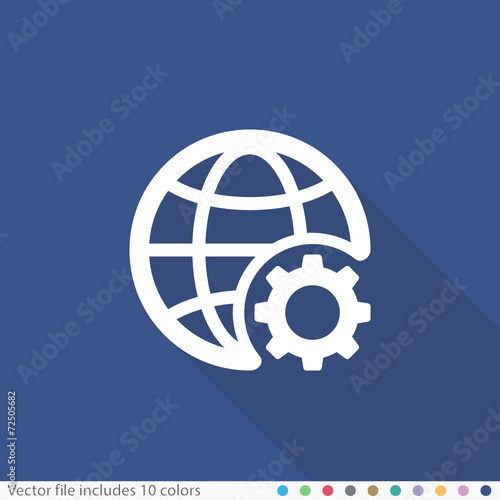 Flat Long Shadow Icon