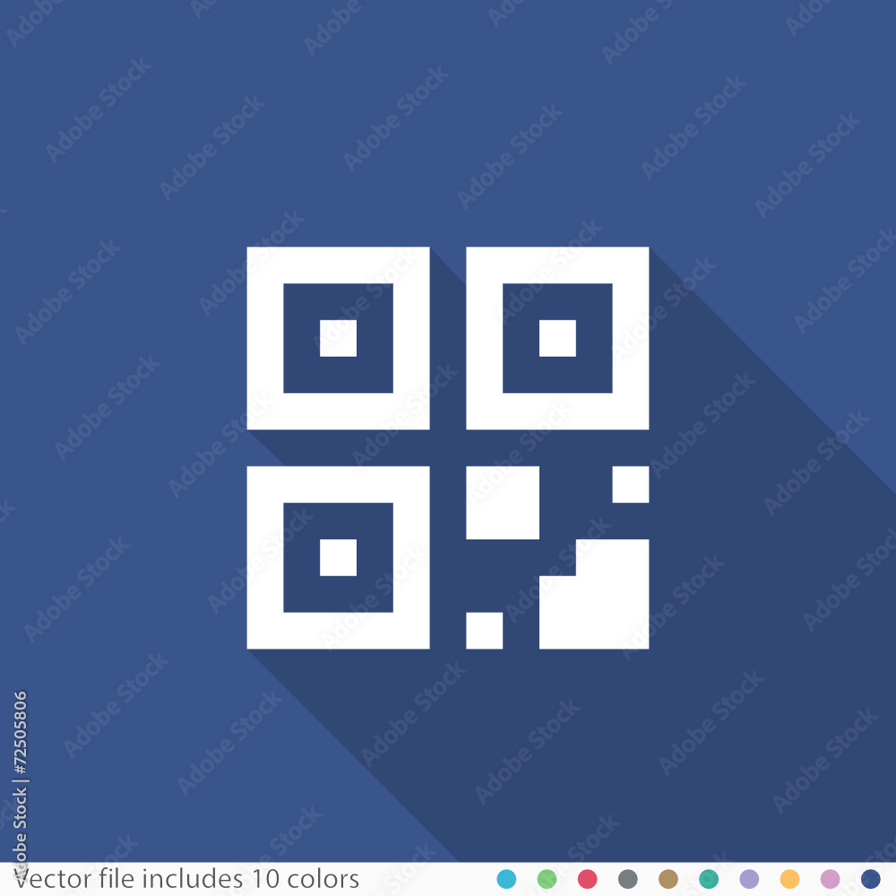 Flat Long Shadow Icon Flat Long Shadow Icon