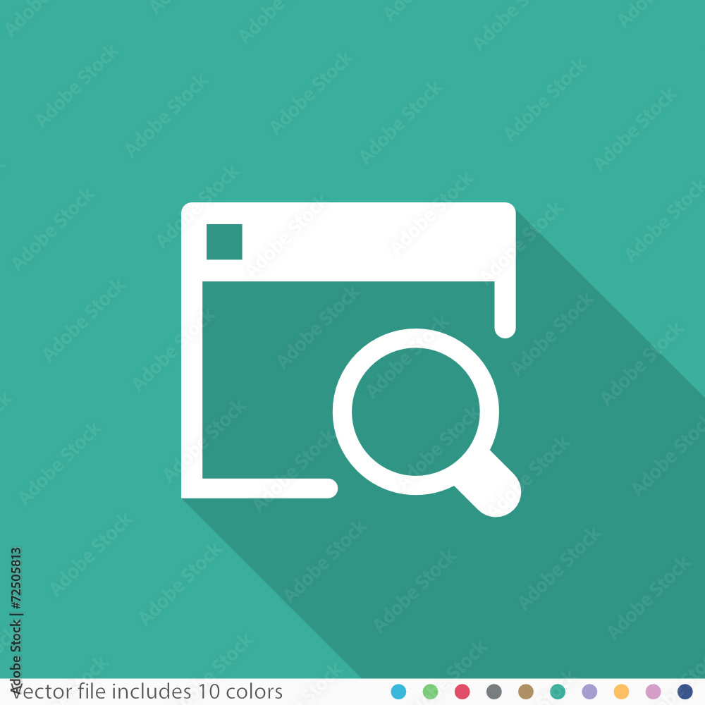 Flat Long Shadow Icon Flat Long Shadow Icon