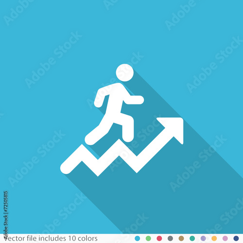 Flat Long Shadow Icon