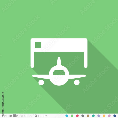 Flat Long Shadow Icon