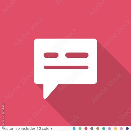 Flat Long Shadow Icon