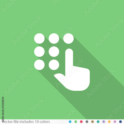 Flat Long Shadow Icon