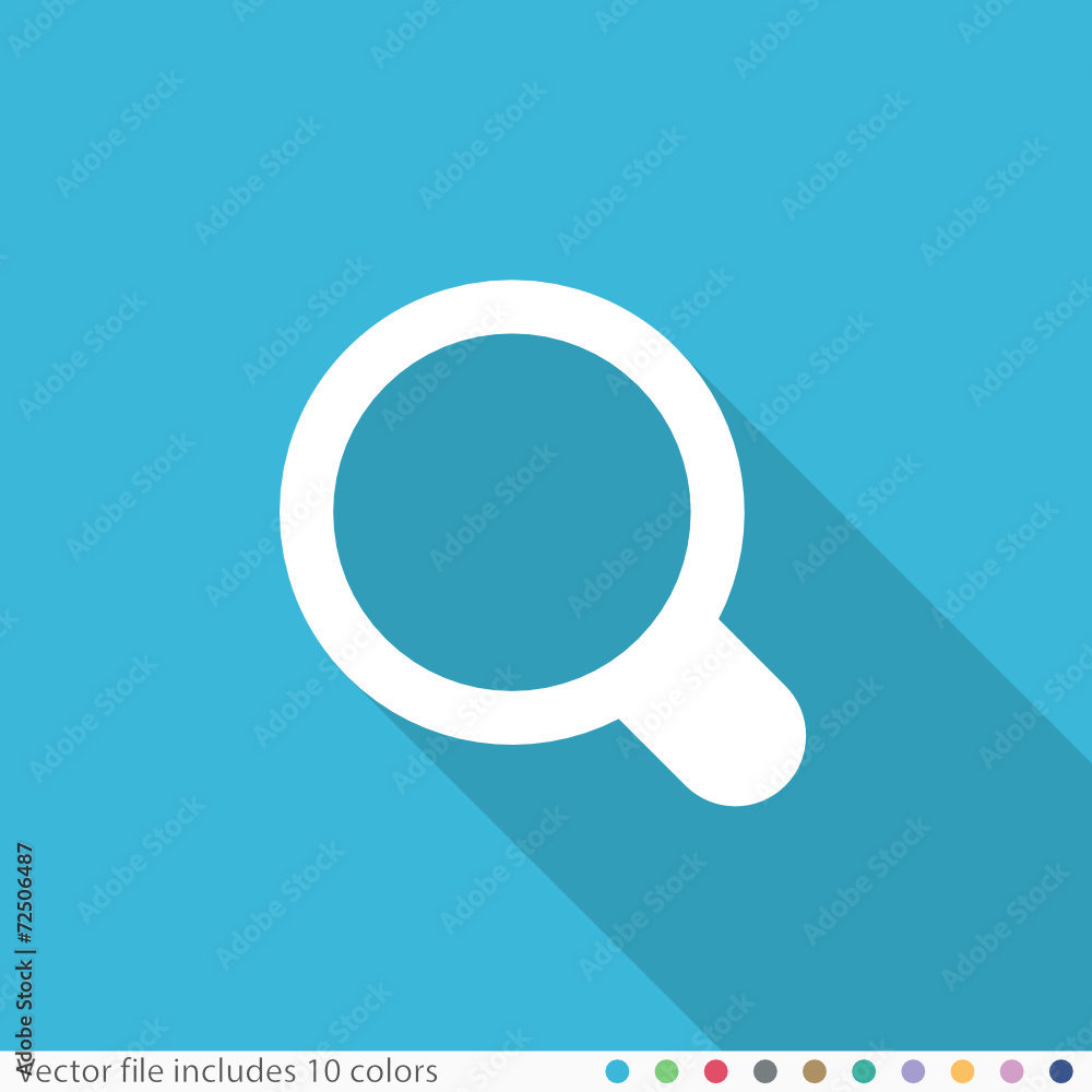 Flat Long Shadow Icon Flat Long Shadow Icon