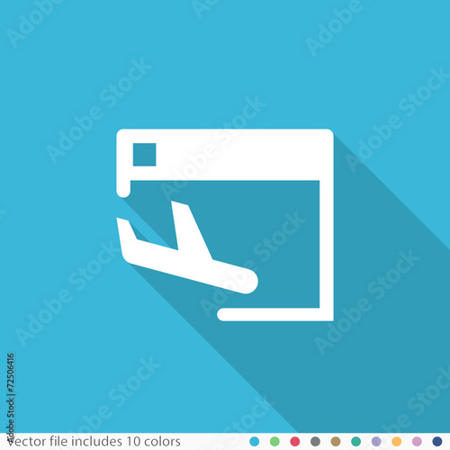 Flat Long Shadow Icon