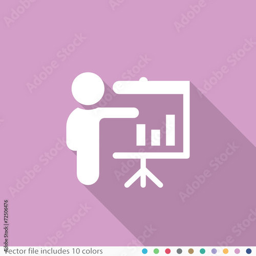 Flat Long Shadow Icon