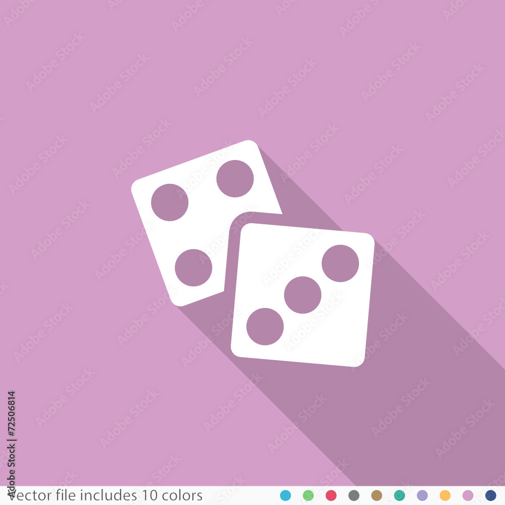 Flat Long Shadow Icon Flat Long Shadow Icon