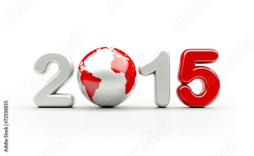 Free Download New year 2015 logo | 3d illustration - GFXLoad