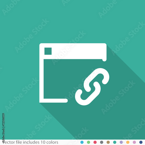 Flat Long Shadow Icon