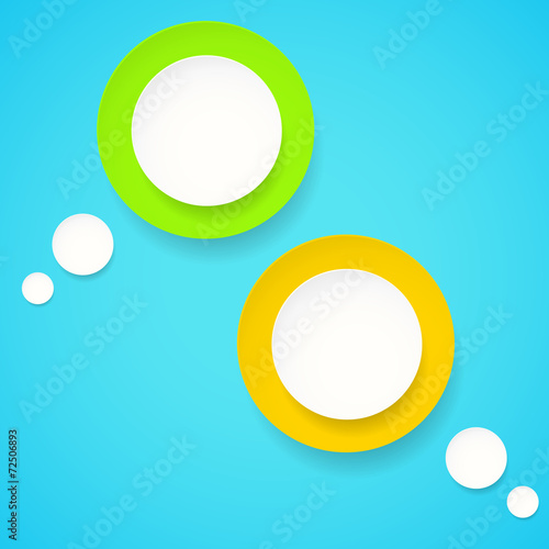 Vector speech bubbles