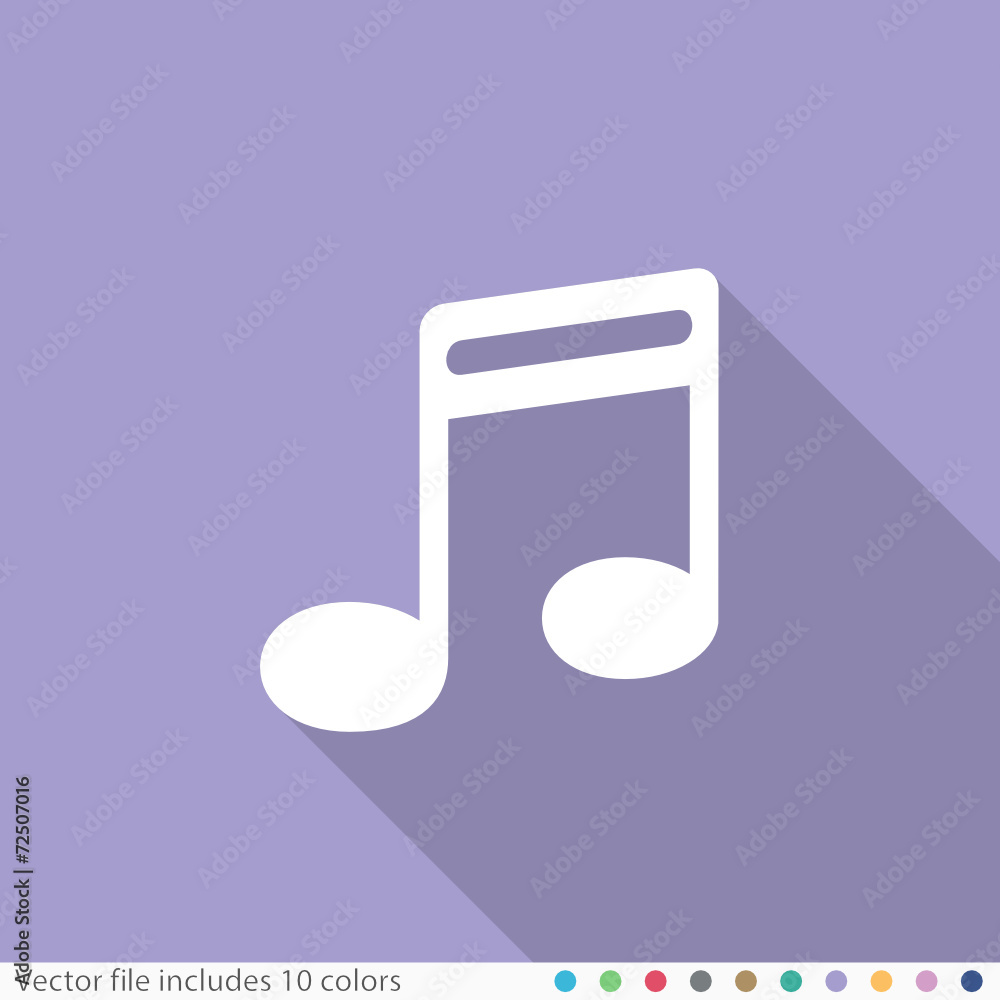 Flat Long Shadow Icon