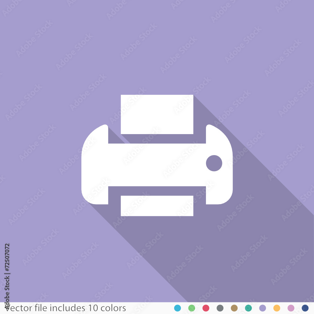 Flat Long Shadow Icon Flat Long Shadow Icon