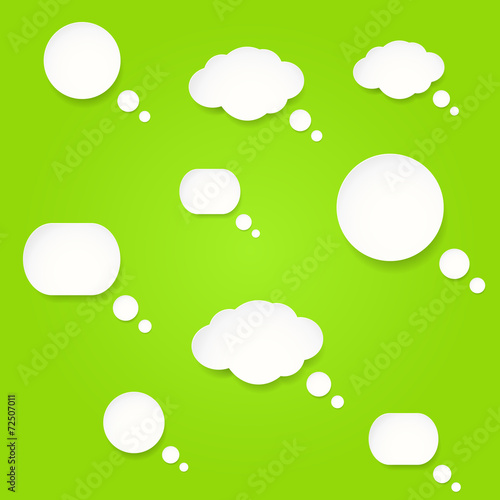 Vector speech bubbles