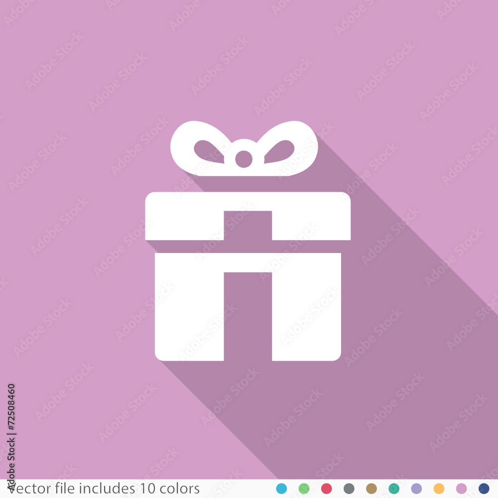 Flat Long Shadow Icon Flat Long Shadow Icon
