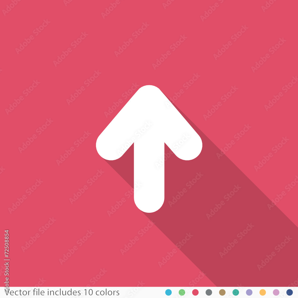Flat Long Shadow Icon Flat Long Shadow Icon