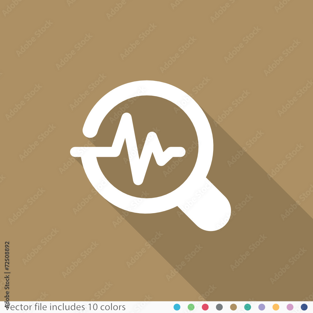 Flat Long Shadow Icon Flat Long Shadow Icon