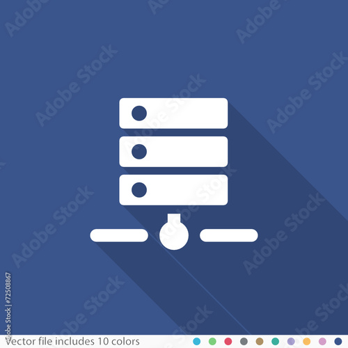 Flat Long Shadow Icon