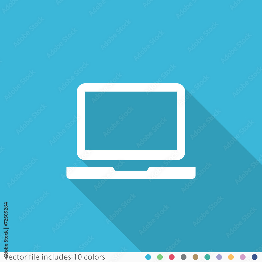 Flat Long Shadow Icon