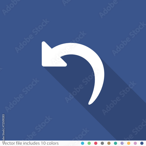 Flat Long Shadow Icon