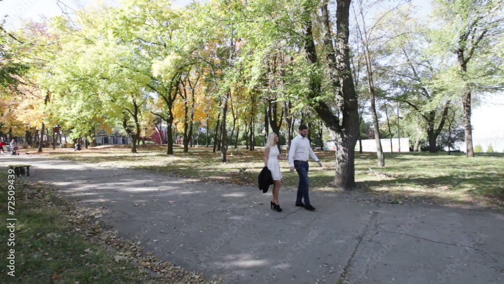 Couple on walk Couple on walk