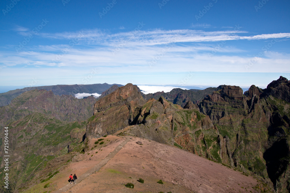 Weg zum Pico do Arieiro Weg zum Pico do Arieiro