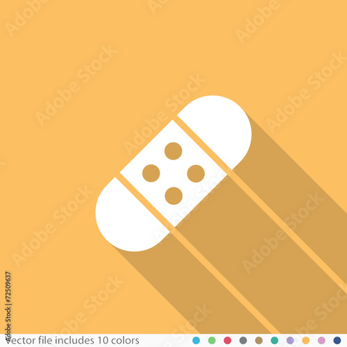 Flat Long Shadow Icon