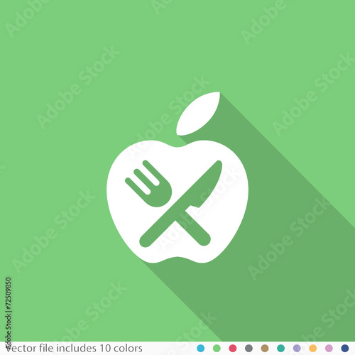 Flat Long Shadow Icon