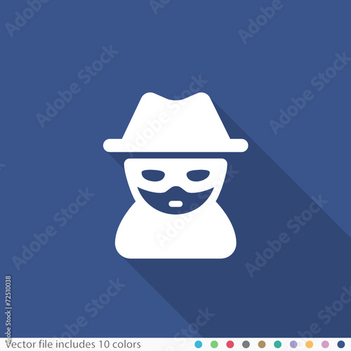 Flat Long Shadow Icon