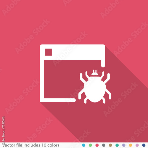 Flat Long Shadow Icon