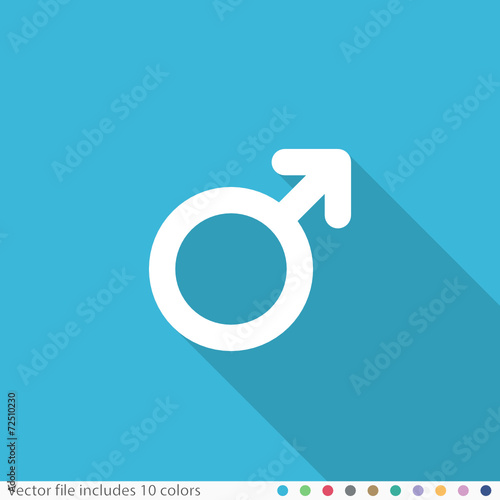 Flat Long Shadow Icon