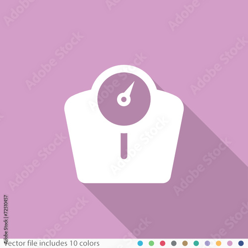 Flat Long Shadow Icon