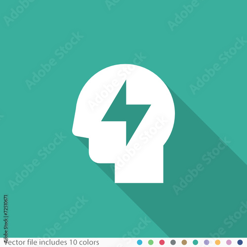 Flat Long Shadow Icon