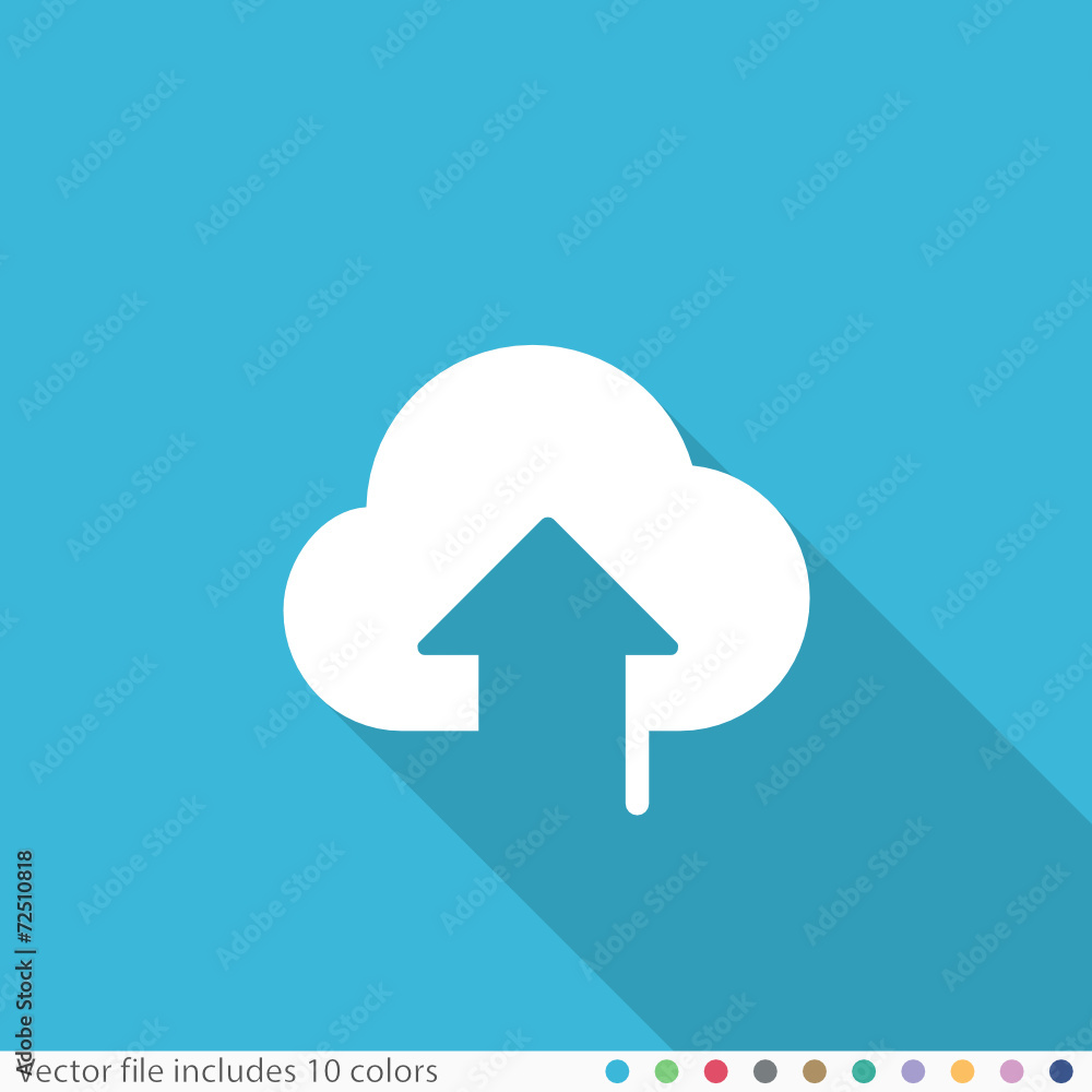 Flat Long Shadow Icon Flat Long Shadow Icon